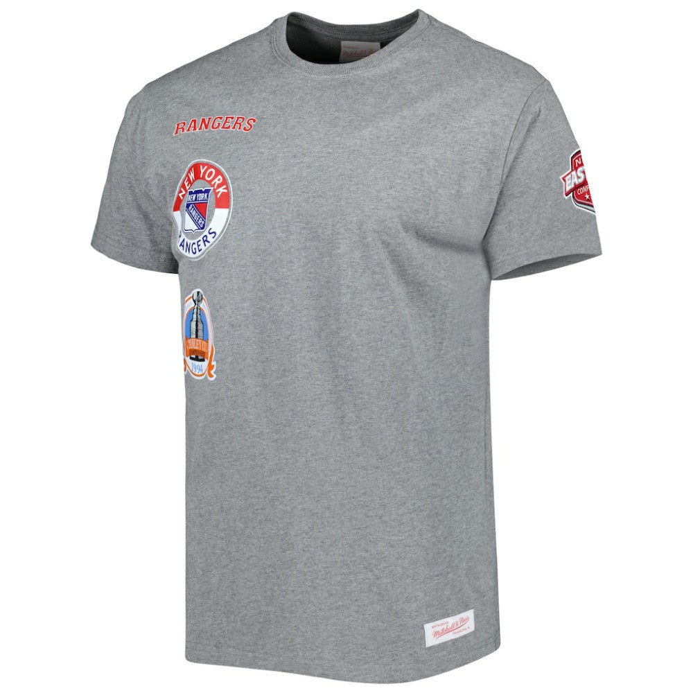 New York Rangers Mitchell & Ness City Collection T-Shirt - Heather Gray - NHL 5294001