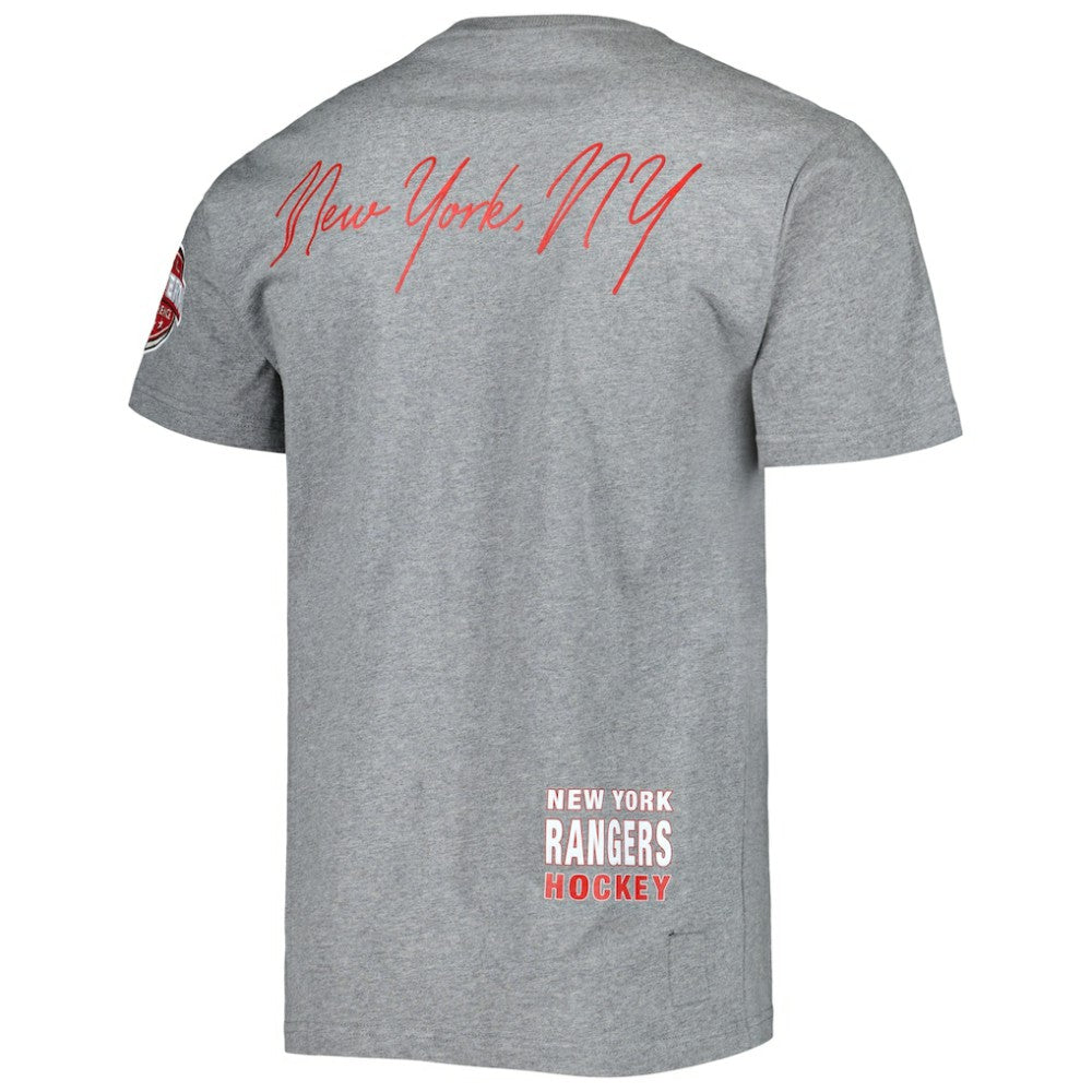New York Rangers Mitchell & Ness City Collection T-Shirt - Heather Gray - NHL 5294001