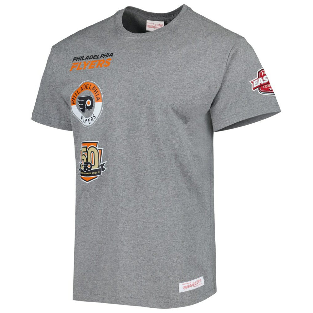 Philadelphia Flyers Mitchell & Ness City Collection T-Shirt - Heather Gray - NHL 5294003