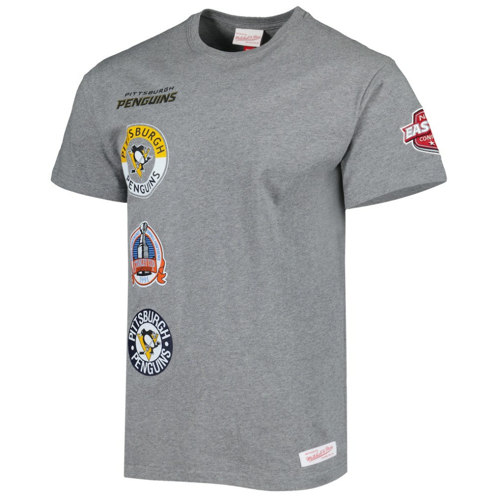 Pittsburgh Penguins Mitchell & Ness City Collection T-Shirt - Heather Gray - NHL 5294004