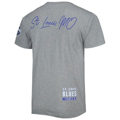 St. Louis Blues Mitchell & Ness City Collection T-Shirt - Heather Gray - NHL 5294007