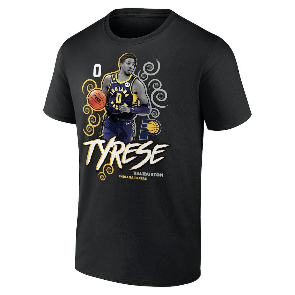 Tyrese Haliburton Indiana Pacers Competitor T-Shirt Black