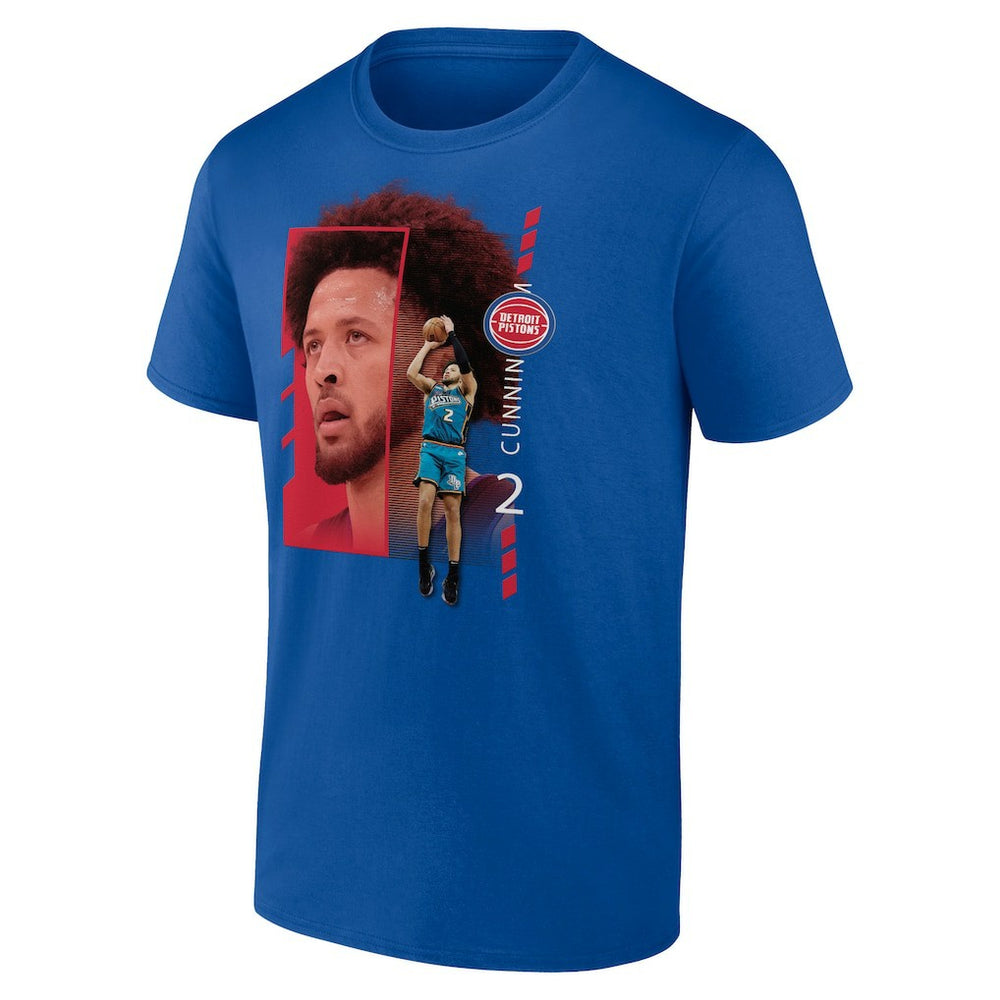 Cade Cunningham Detroit Pistons Jump Pass T-Shirt Royal