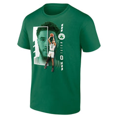 Jayson Tatum Boston Celtics Jump Pass T-Shirt Green