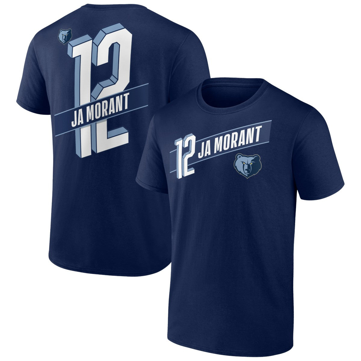 Ja Morant Memphis Grizzlies Full-Court Press Name & Number T-Shirt Navy