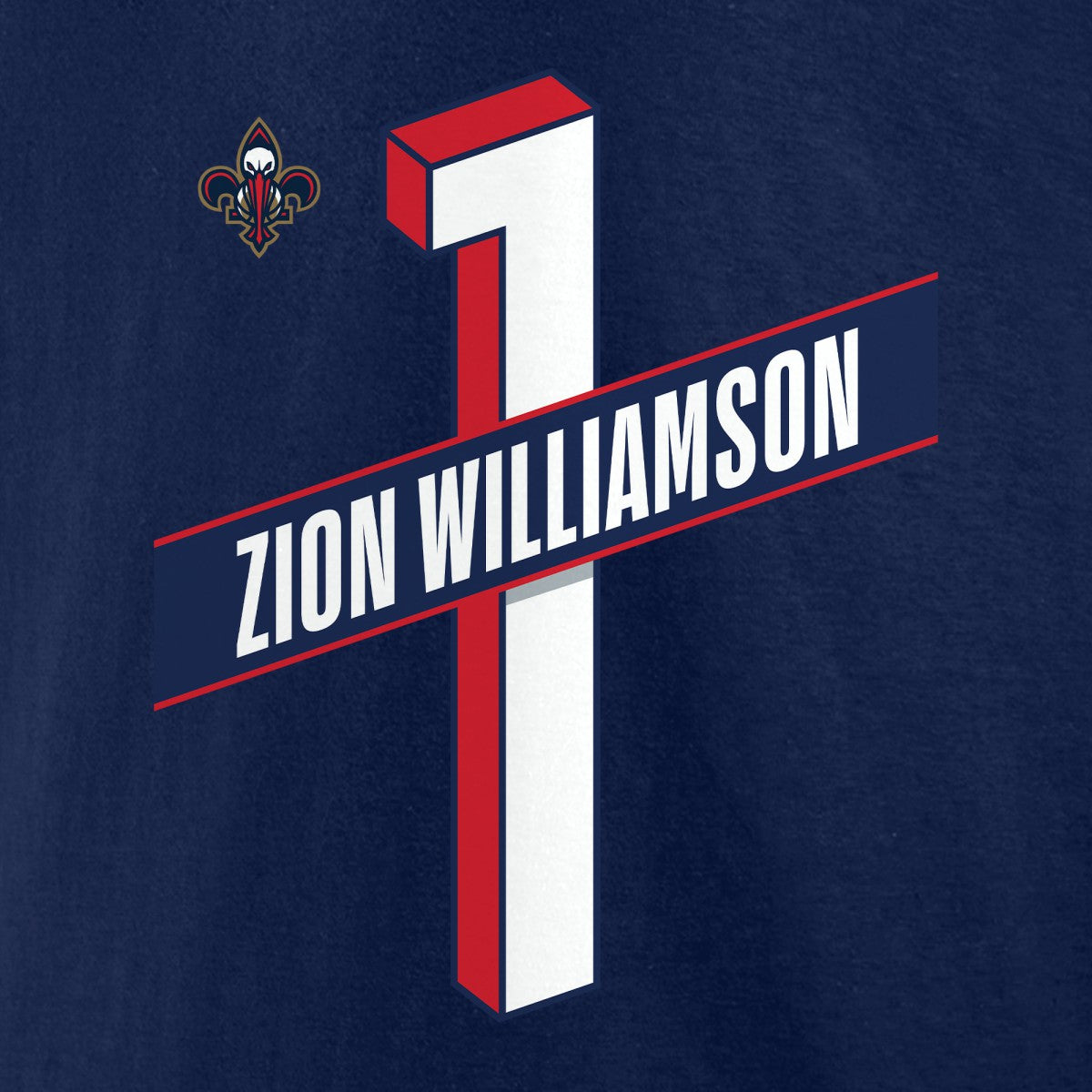 Zion Williamson New Orleans Pelicans Full-Court Press Name & Number T-Shirt Navy