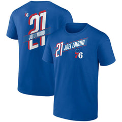 Joel Embiid Philadelphia 76ers Full-Court Press Name & Number T-Shirt Royal