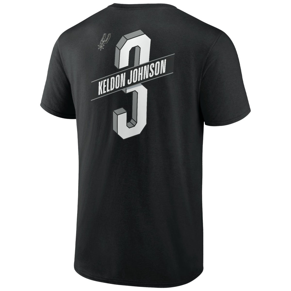 Keldon Johnson San Antonio Spurs Full-Court Press Name & Number T-Shirt Black