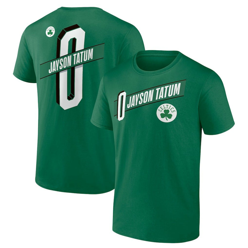 Jayson Tatum Boston Celtics Full-Court Press Name & Number T-Shirt Green