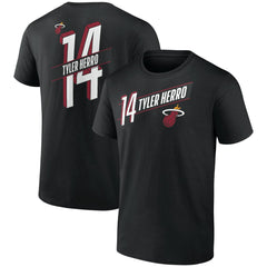 Tyler Herro Miami Heat Full-Court Press Name & Number T-Shirt Black