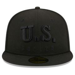 USMNT New Era Text 59FIFTY Fitted Hat Black - New Era