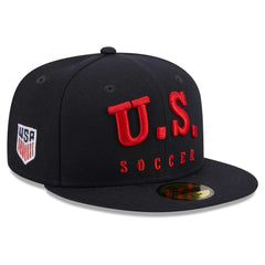 USMNT New Era Text 59FIFTY Fitted Hat Navy - New Era sale