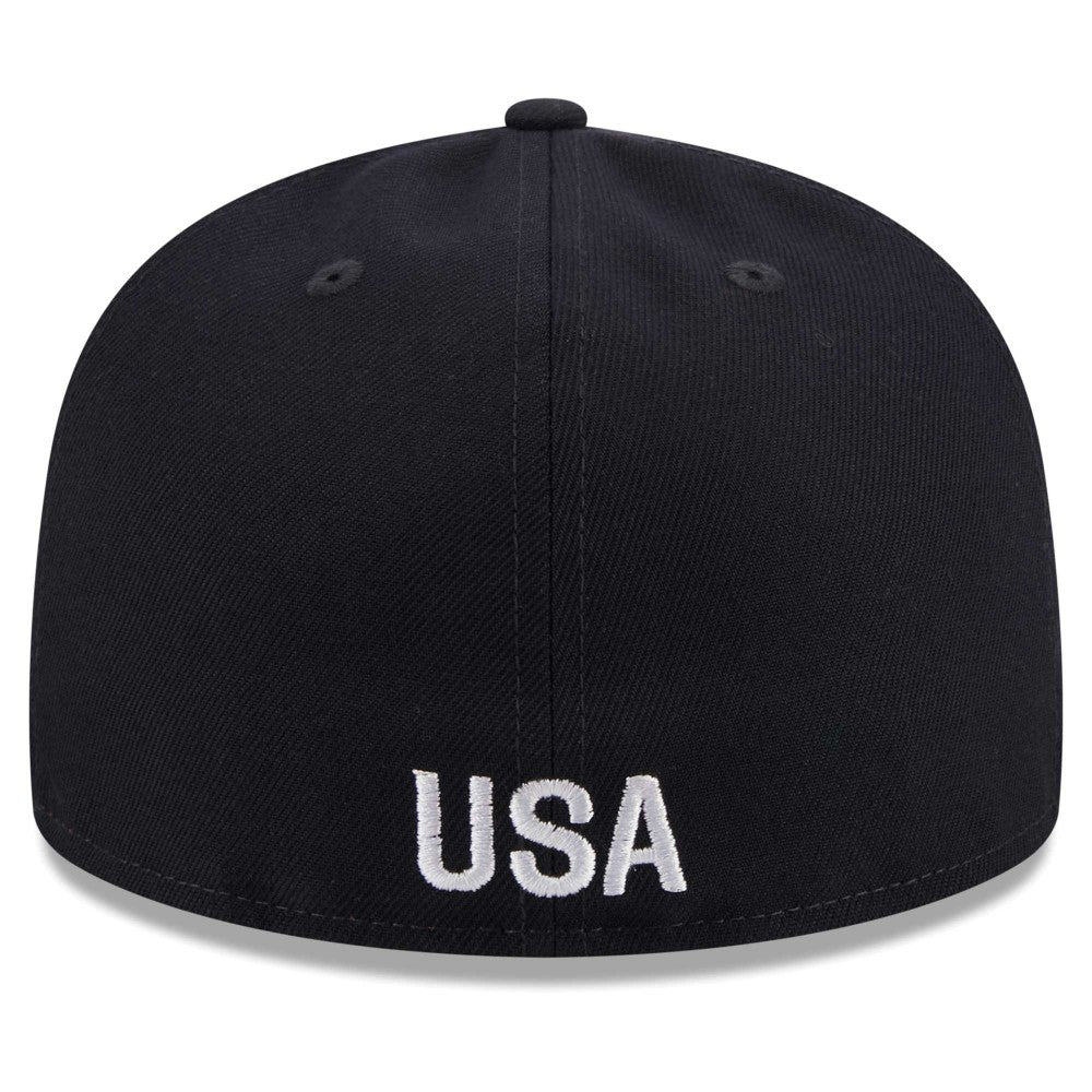 USMNT New Era Text 59FIFTY Fitted Hat Navy - New Era sale