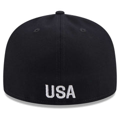 USMNT New Era Text 59FIFTY Fitted Hat Navy - New Era sale