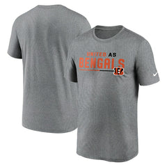 Nike Cincinnati Bengals Legend Team Shoutout Performance T-Shirt Heather Gray