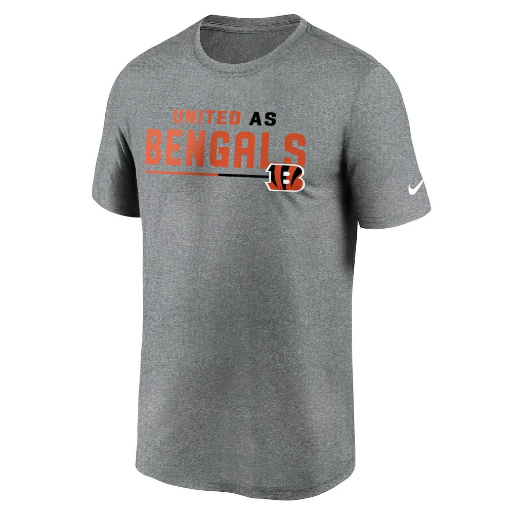 Nike Cincinnati Bengals Legend Team Shoutout Performance T-Shirt Heather Gray