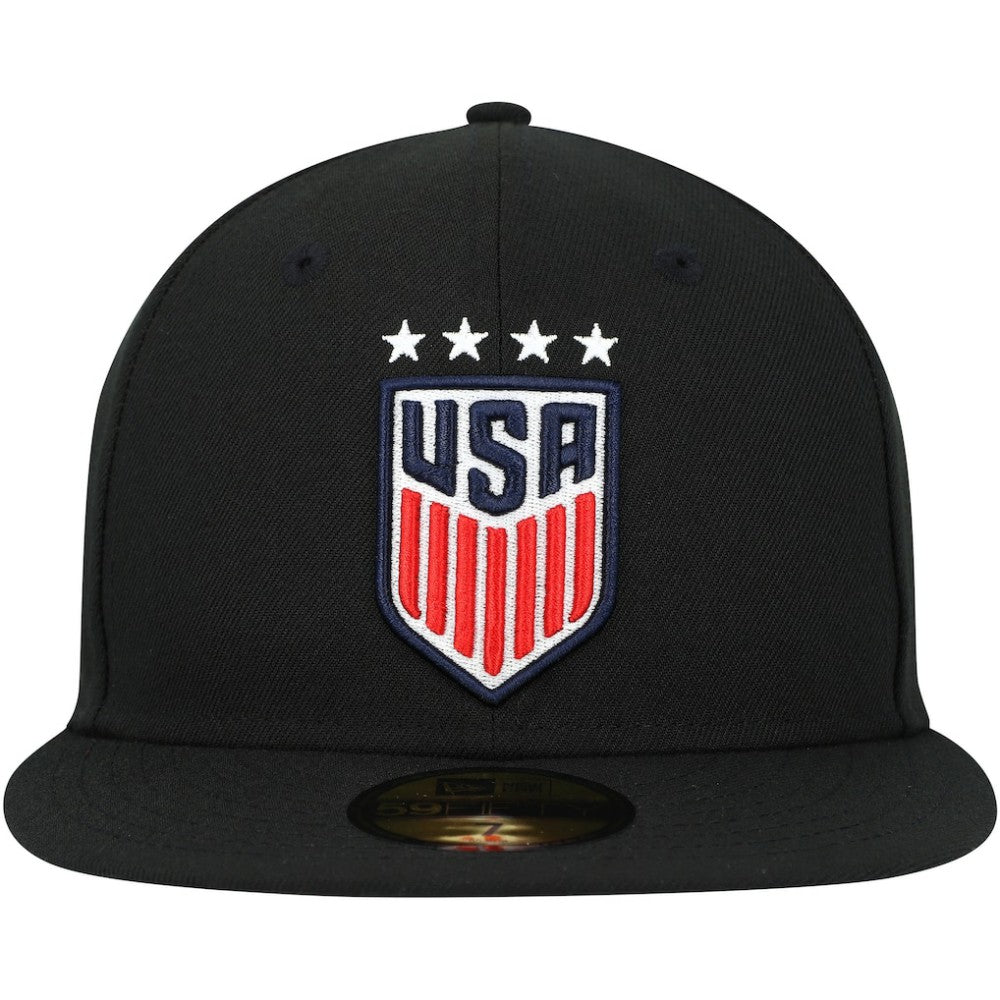 USWNT New Era Team Basic 59FIFTY Fitted Hat Black - New Era Discount