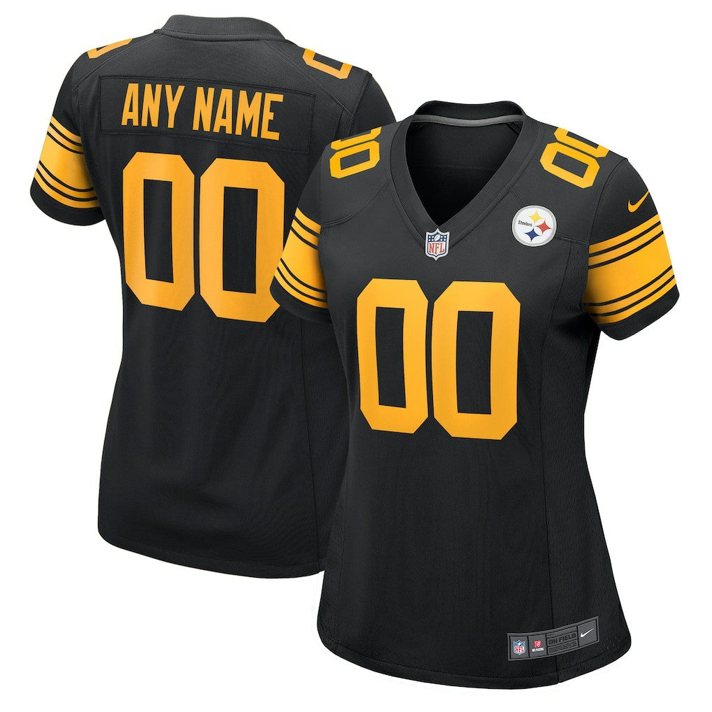 Nike Pittsburgh Steelers Women's Alternate Custom Game Jersey Black