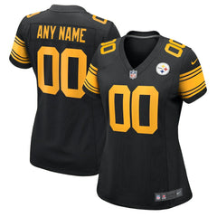 Nike Pittsburgh Steelers Women's Alternate Custom Game Jersey Black