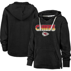 47 brand Kansas City Chiefs '47 Women's Color Rise Kennedy Pullover Hoodie Black