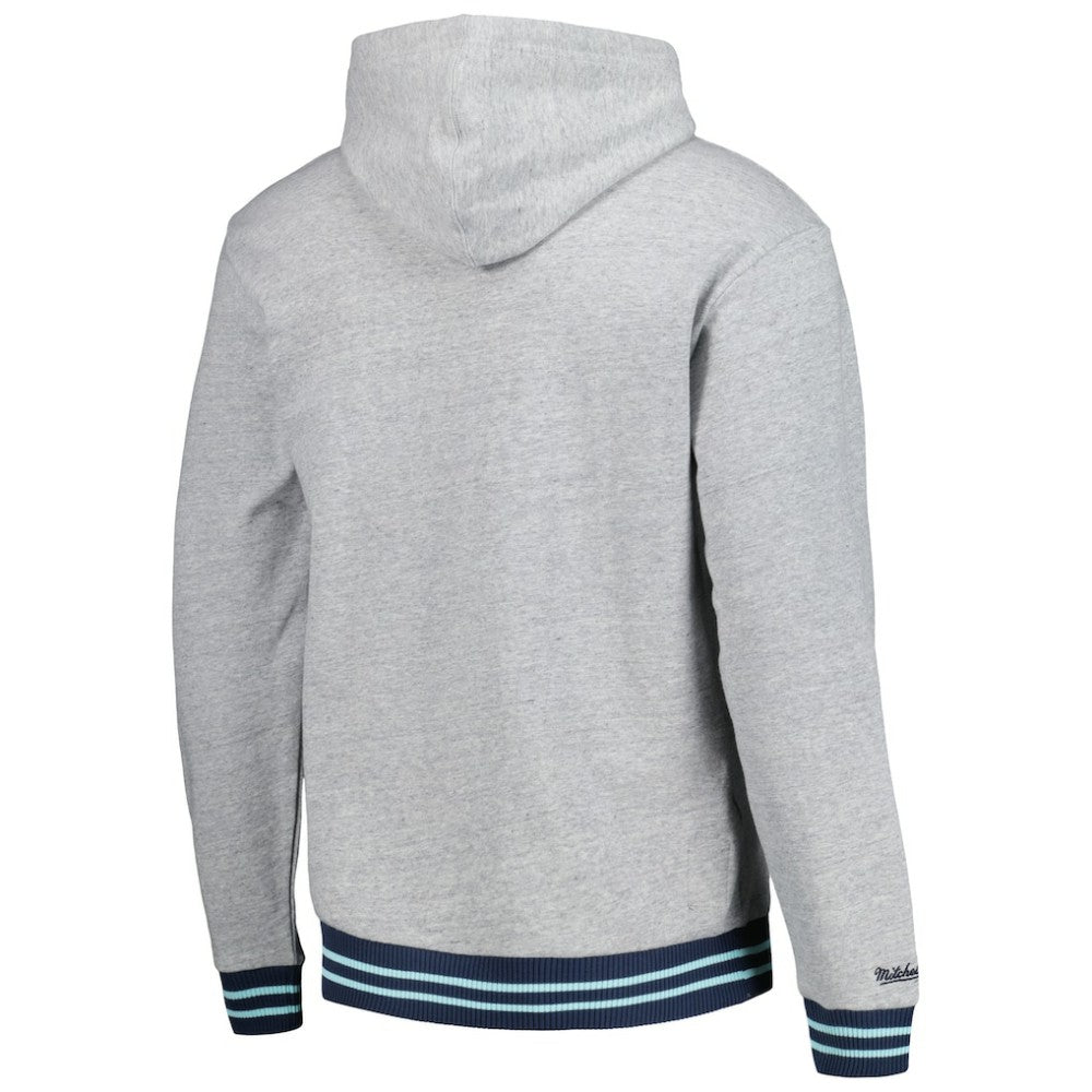 Seattle Kraken Mitchell & Ness Classic French Terry Pullover Hoodie - Heather Gray - NHL 5298375