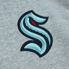 Seattle Kraken Mitchell & Ness Classic French Terry Pullover Hoodie - Heather Gray - NHL 5298375