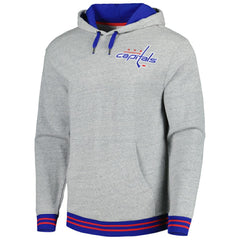 Washington Capitals Mitchell & Ness Classic French Terry Pullover Hoodie - Heather Gray - NHL 5298379