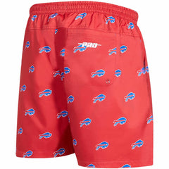 Buffalo Bills Pro Standard Allover Print Mini Logo Shorts Red