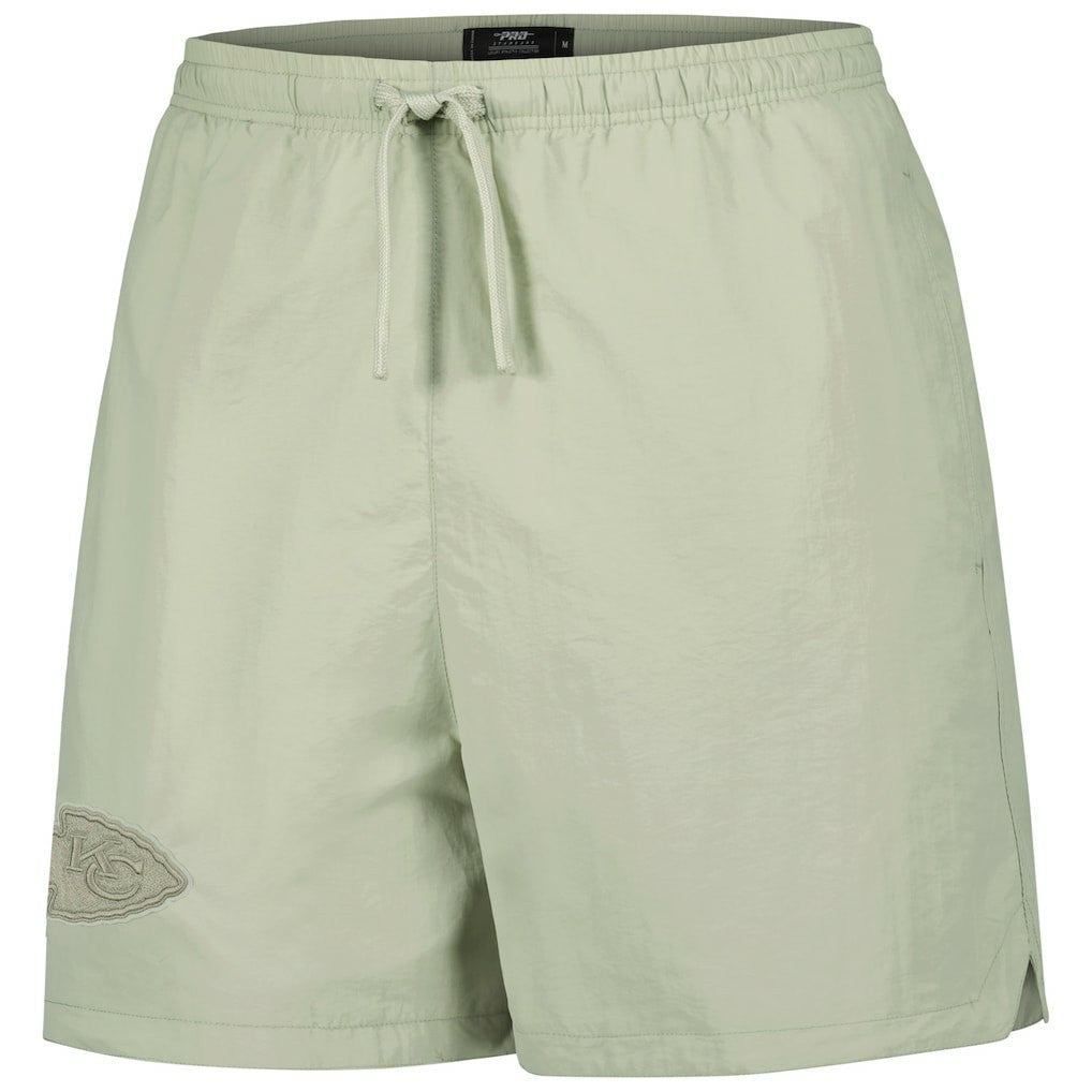 Kansas City Chiefs Pro Standard Neutrals 2.0 Woven Shorts Light Green