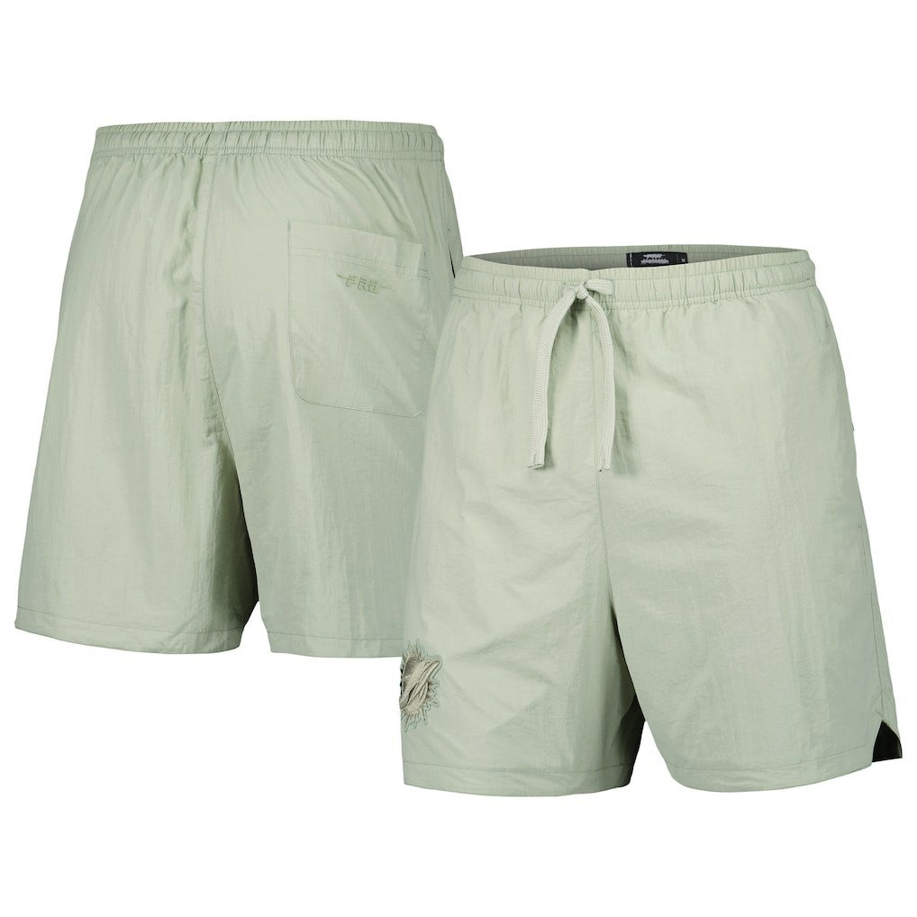 Miami Dolphins Pro Standard Neutrals 2.0 Woven Shorts Light Green