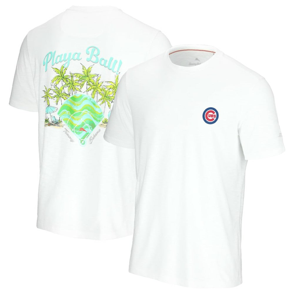 Chicago Cubs Tommy Bahama Playa Ball T-Shirt - White - MLB Lifestyle
