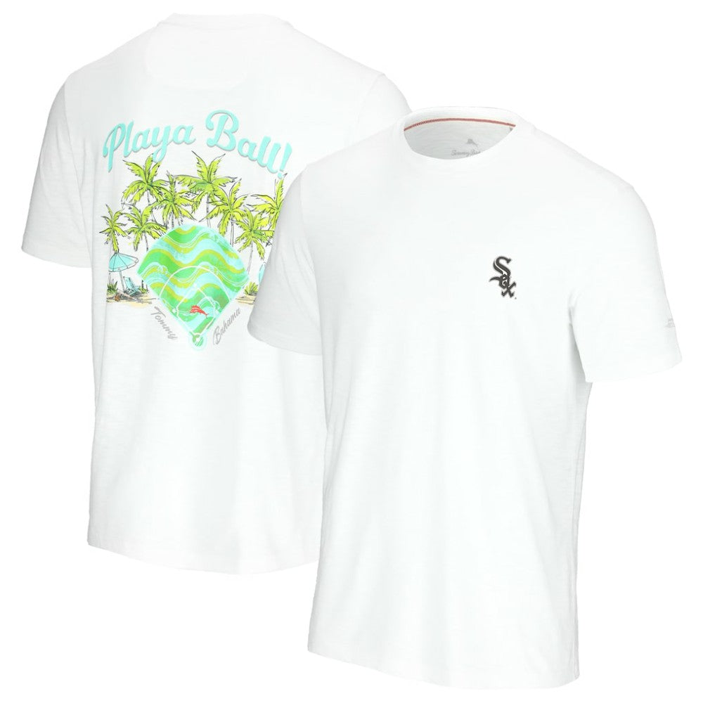 Chicago White Sox Tommy Bahama Playa Ball T-Shirt - White - MLB Discount