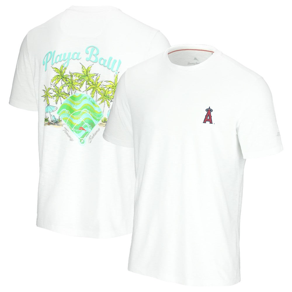 Los Angeles Angels Tommy Bahama Playa Ball T-Shirt - White - MLB Online