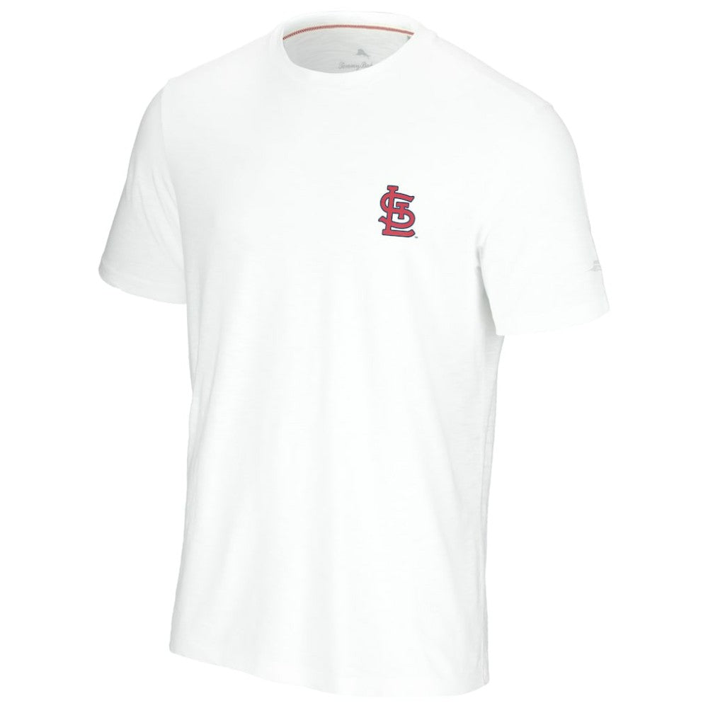 St. Louis Cardinals Tommy Bahama Playa Ball T-Shirt - White - MLB Discount