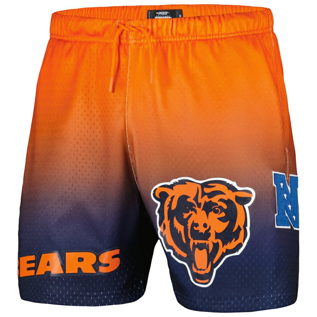 Chicago Bears Pro Standard Ombre Mesh Shorts Navy/Orange