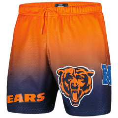 Chicago Bears Pro Standard Ombre Mesh Shorts Navy/Orange