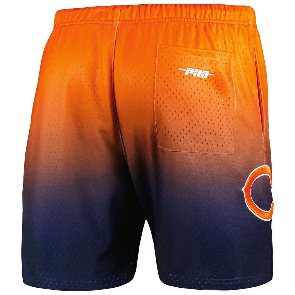 Chicago Bears Pro Standard Ombre Mesh Shorts Navy/Orange