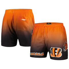 Cincinnati Bengals Pro Standard Ombre Mesh Shorts Black/Orange