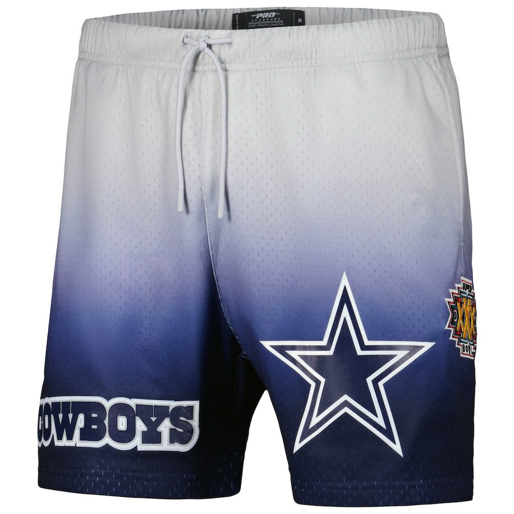 Dallas Cowboys Pro Standard Ombre Mesh Shorts Navy/Silver