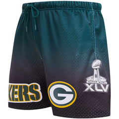 Green Bay Packers Pro Standard Ombre Mesh Shorts Black/Green