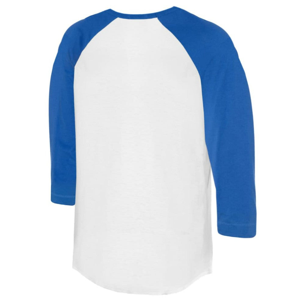 Texas Rangers Tiny Turnip Women's Teddy Boy 3/4-Sleeve Raglan T-Shirt - White/Royal - MLB Discount