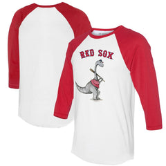 Boston Red Sox Tiny Turnip Women's Bronto 3/4-Sleeve Raglan T-Shirt - White/Red - MLB Online