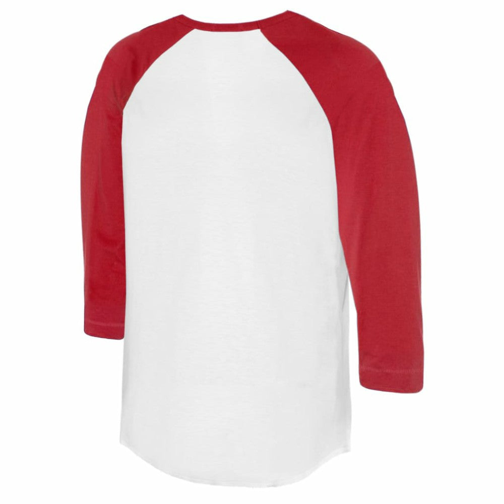 Boston Red Sox Tiny Turnip Women's Clemente 3/4-Sleeve Raglan T-Shirt - White/Red - MLB Discount