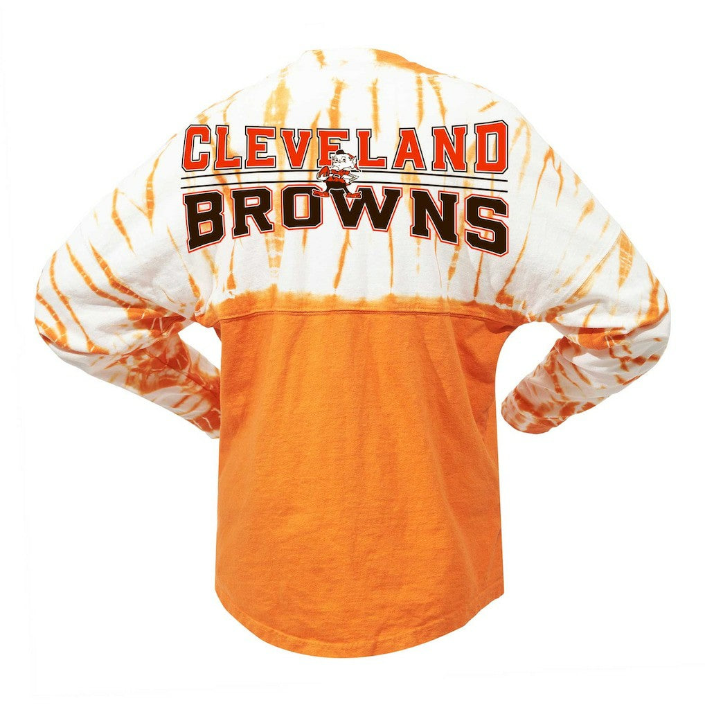 Fanatics Cleveland Browns Women's Vintage Bamboo Spirit Jersey Long Sleeve T-Shirt Orange