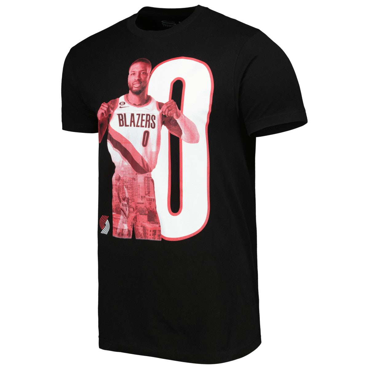 Damian Lillard Portland Trail Blazers Stadium Essentials Player Metro T-Shirt Black