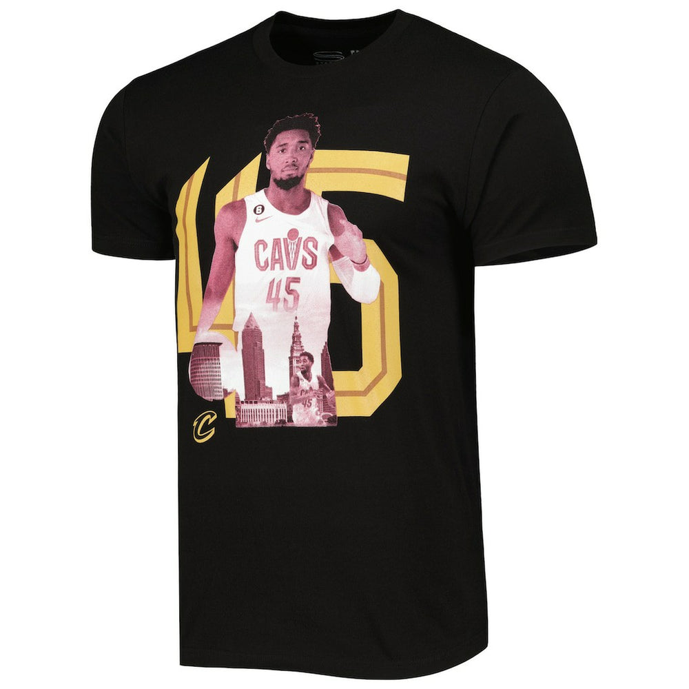 Donovan Mitchell Cleveland Cavaliers Stadium Essentials Player Metro T-Shirt Black