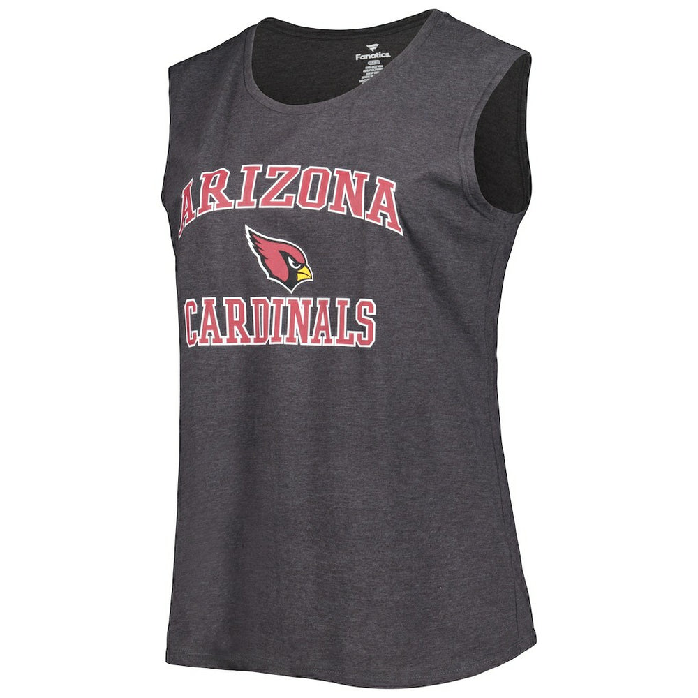 Fanatics Arizona Cardinals Women's Plus Size Tank Top Heather Charcoal