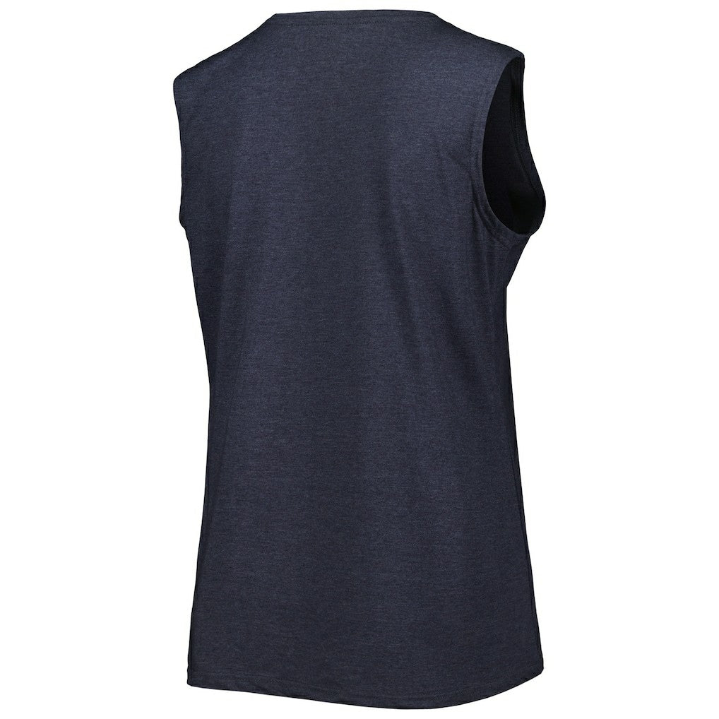 Fanatics New England Patriots Women's Plus Size Tank Top Heather Navy