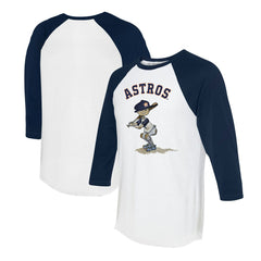 Houston Astros Tiny Turnip Women's Slugger 3/4-Sleeve Raglan T-Shirt - White/Navy - MLB Online