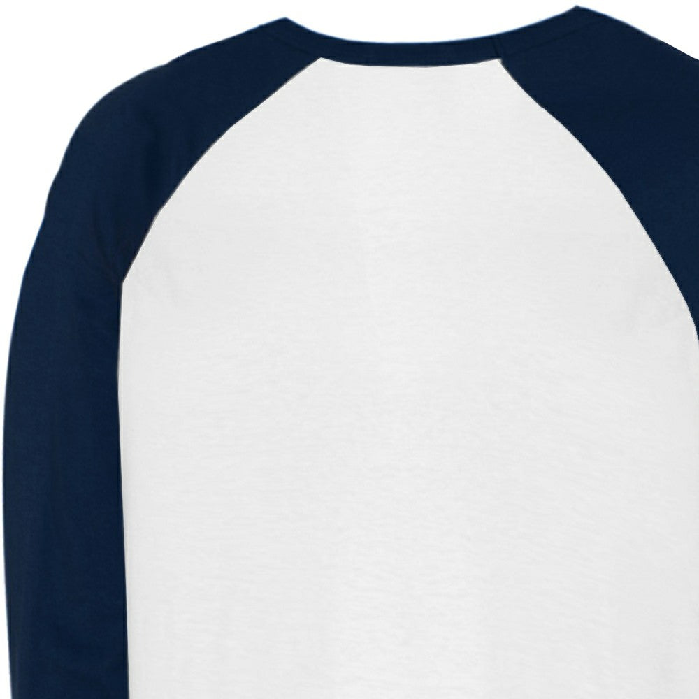 Minnesota Twins Tiny Turnip Unisex Sundae Helmet 3/4-Sleeve Raglan T-Shirt - White/Navy - MLB Discount